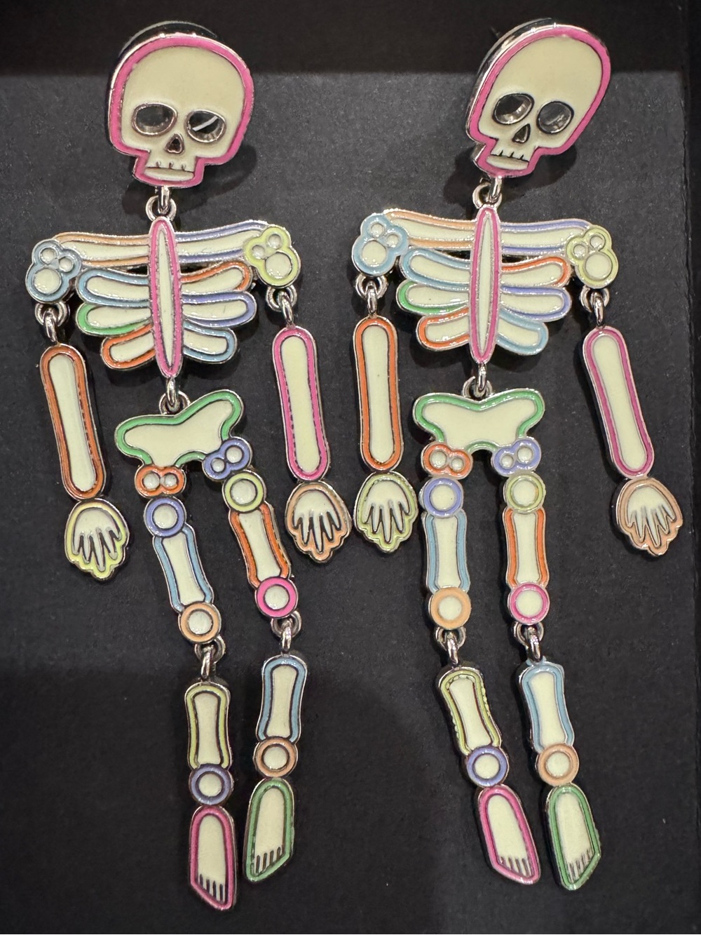 Sugarfix for BaubleBar Multicolor Pastel Skeleton Drop Earrings